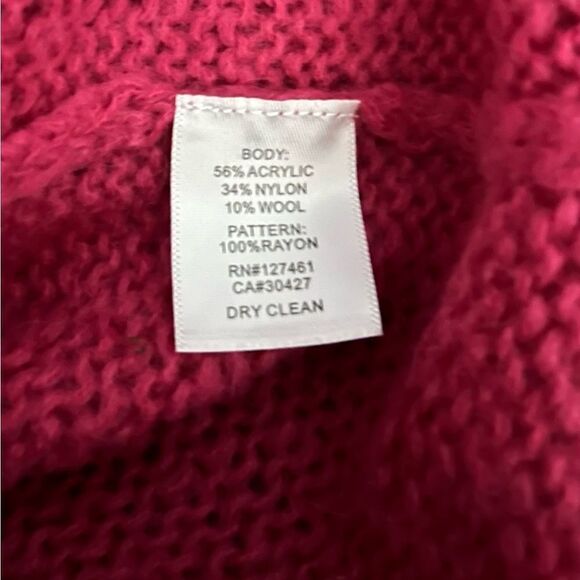 Wildfox White Label Pink Knit American Flag Heart Sweater Size XS - Picture 4 of 5